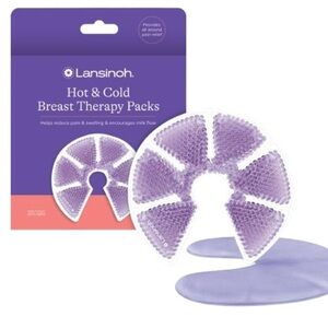 Lansinoh Breast Therapy Packs with Soft Covers, Hot and Cold Breast, 2 Pack